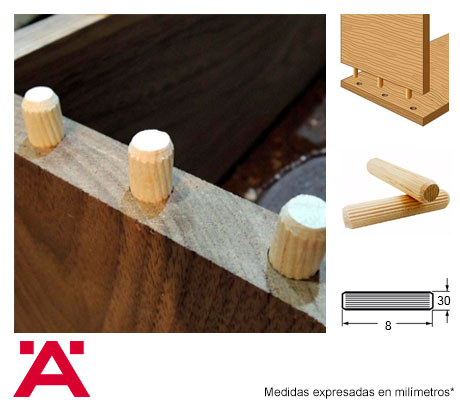 "TAQUETE DE MADERA HAYA": Herrajes Bralle